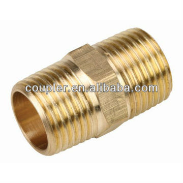 3/8" X 3/8" Male Brass Pipe Coupling